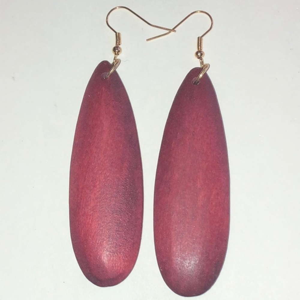 Elegant Wooden Retro Boho Drop Earrings